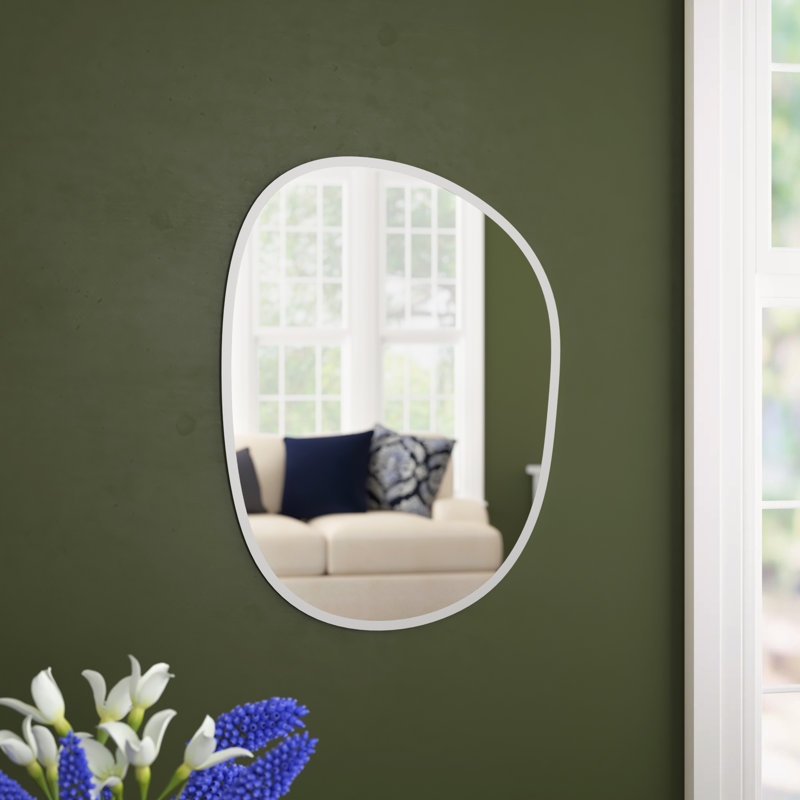 Wrought Studio Klaudia Frameless Asymmetrical Wall Mirror & Reviews